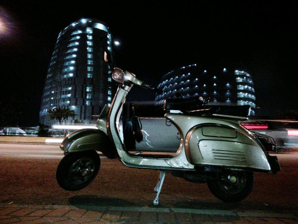 close up illuminated car