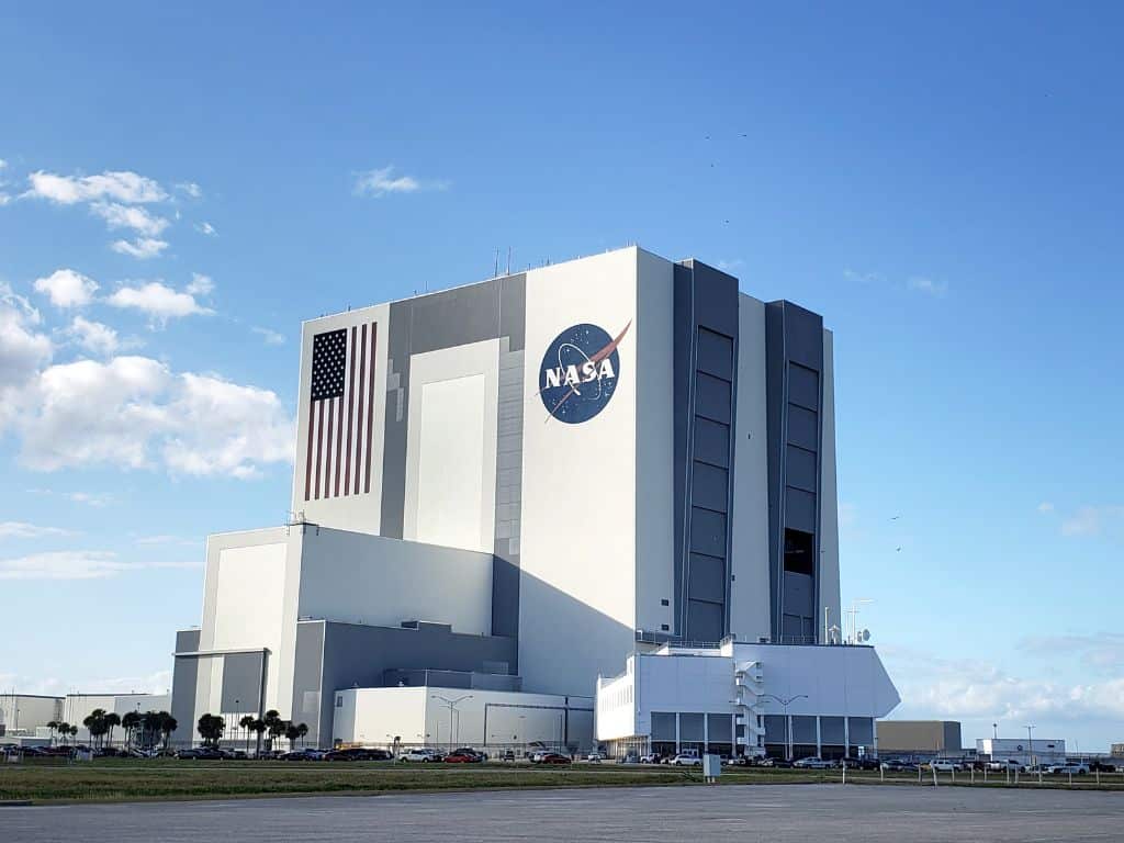 Exterior of a NASA Space Center building.